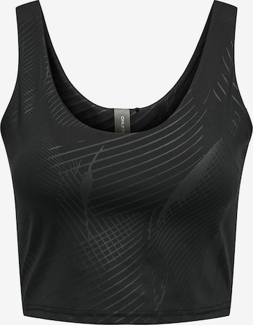 ONLY PLAY Sports Top in Black: front