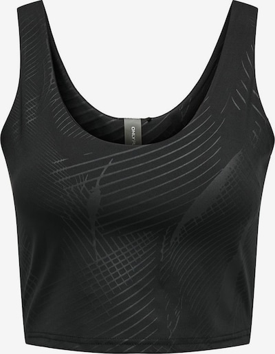 Sport top ONLY PLAY pe gri / negru, Vizualizare produs