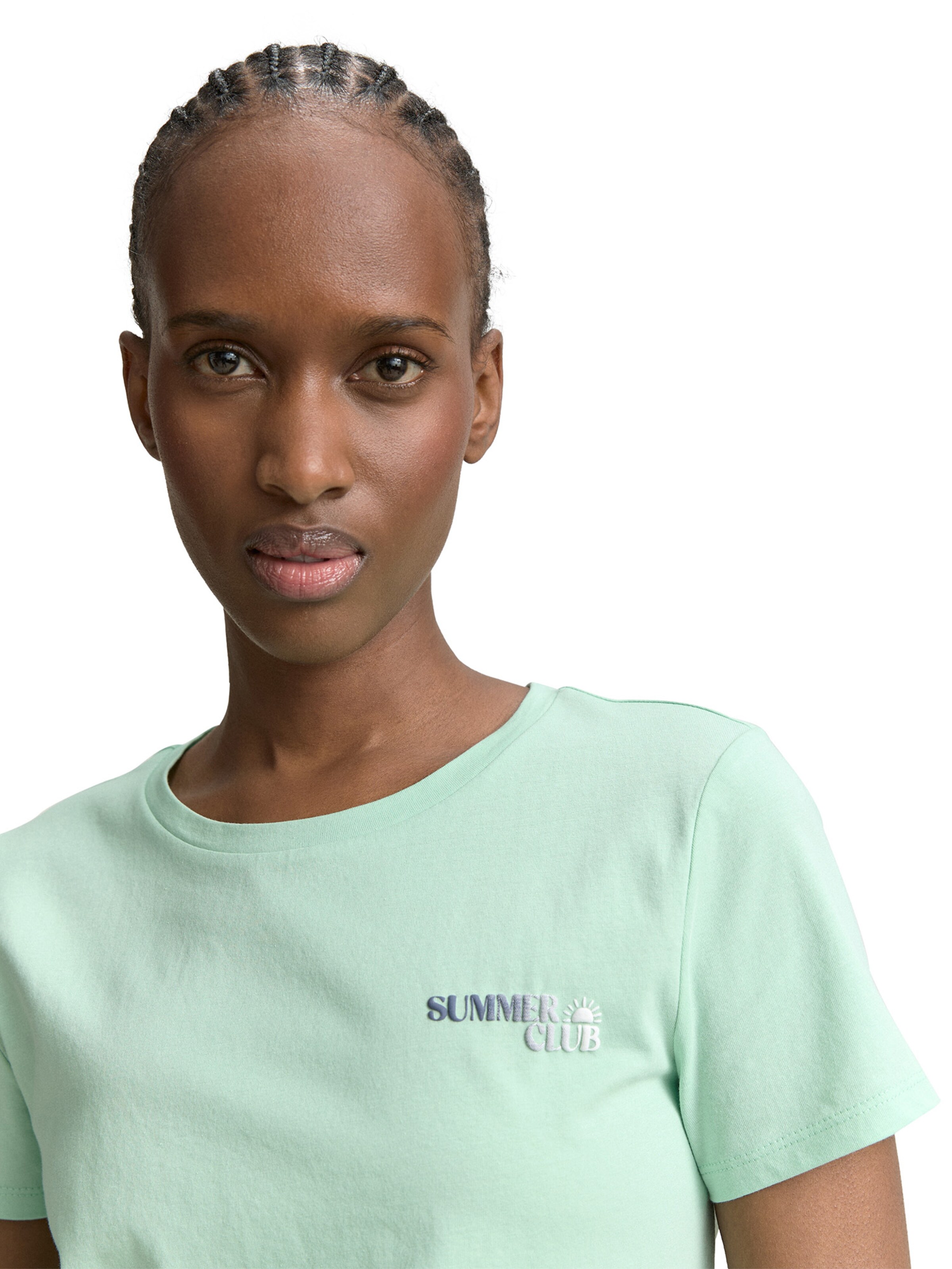 Tricou de la TOM TAILOR DENIM pe verde