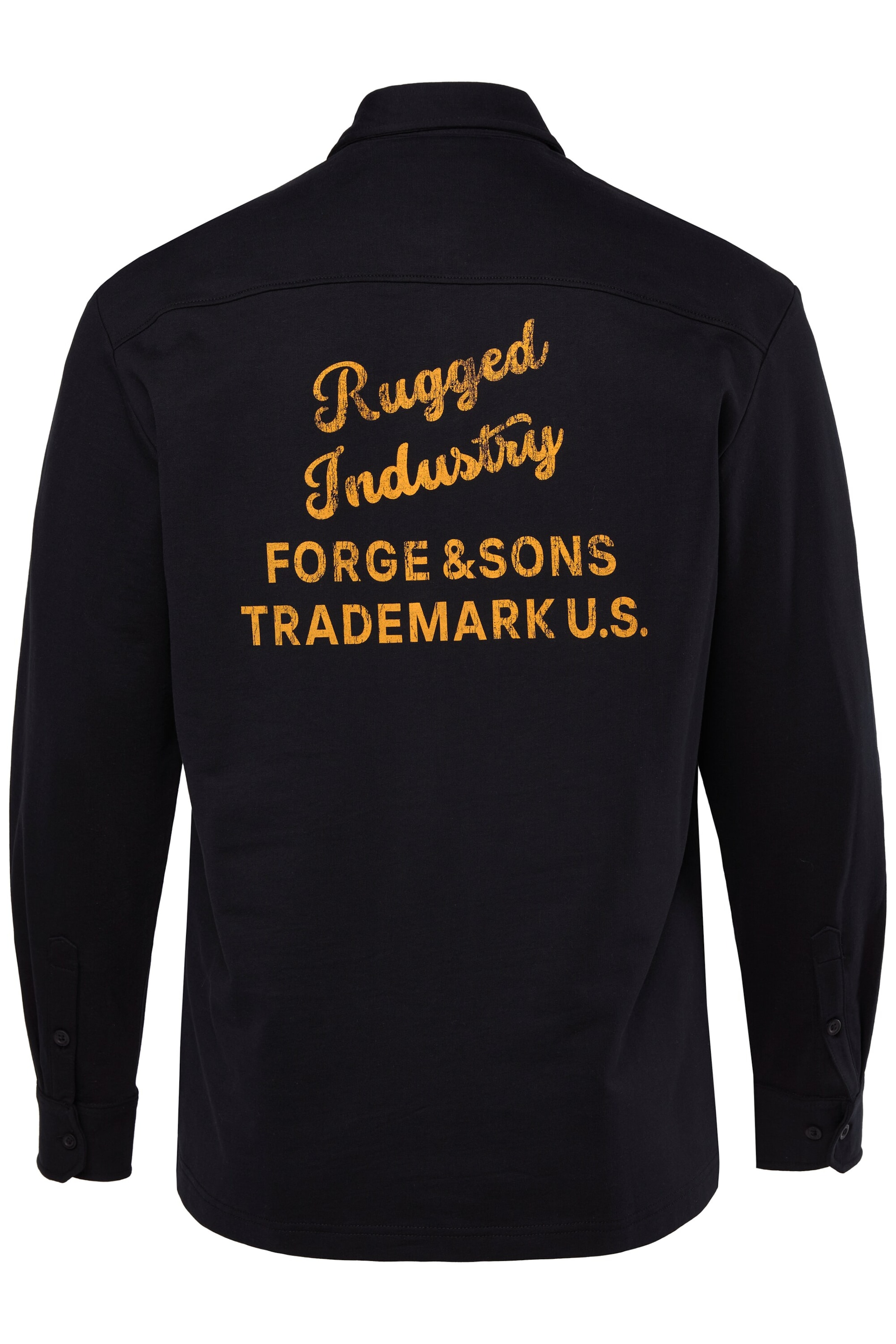 JP1880 Regular fit Button Up Shirt in Black: front