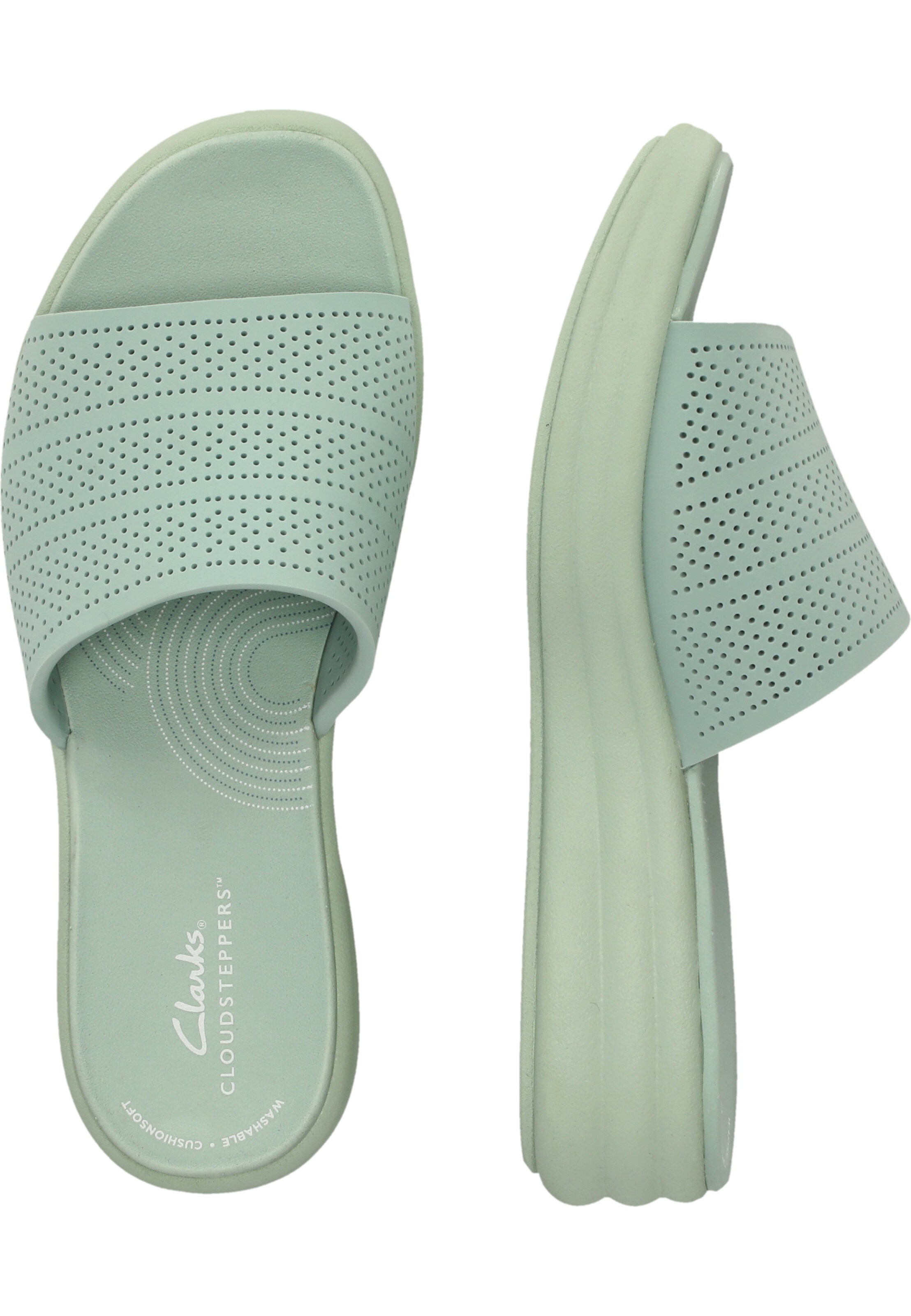 CLARKS Sandale 'Drift Twist' in Grün