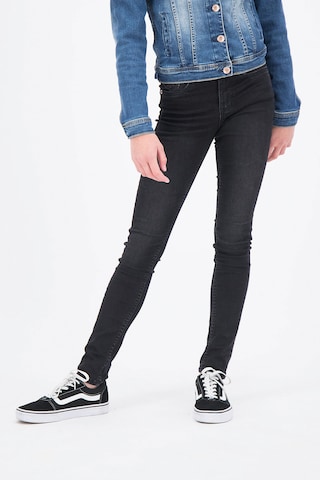 GARCIA Skinny Jeans 'Rianna' in Zwart: voorkant