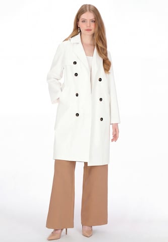 DreiMaster Klassik - Sobretudo meia-estação em branco
