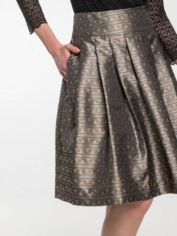 SPIETH & WENSKY Traditional skirt 'Ebby' in Brown