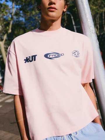 T-Shirt Bershka en rose