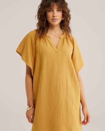 WE Fashion Jurk in Geel: voorkant