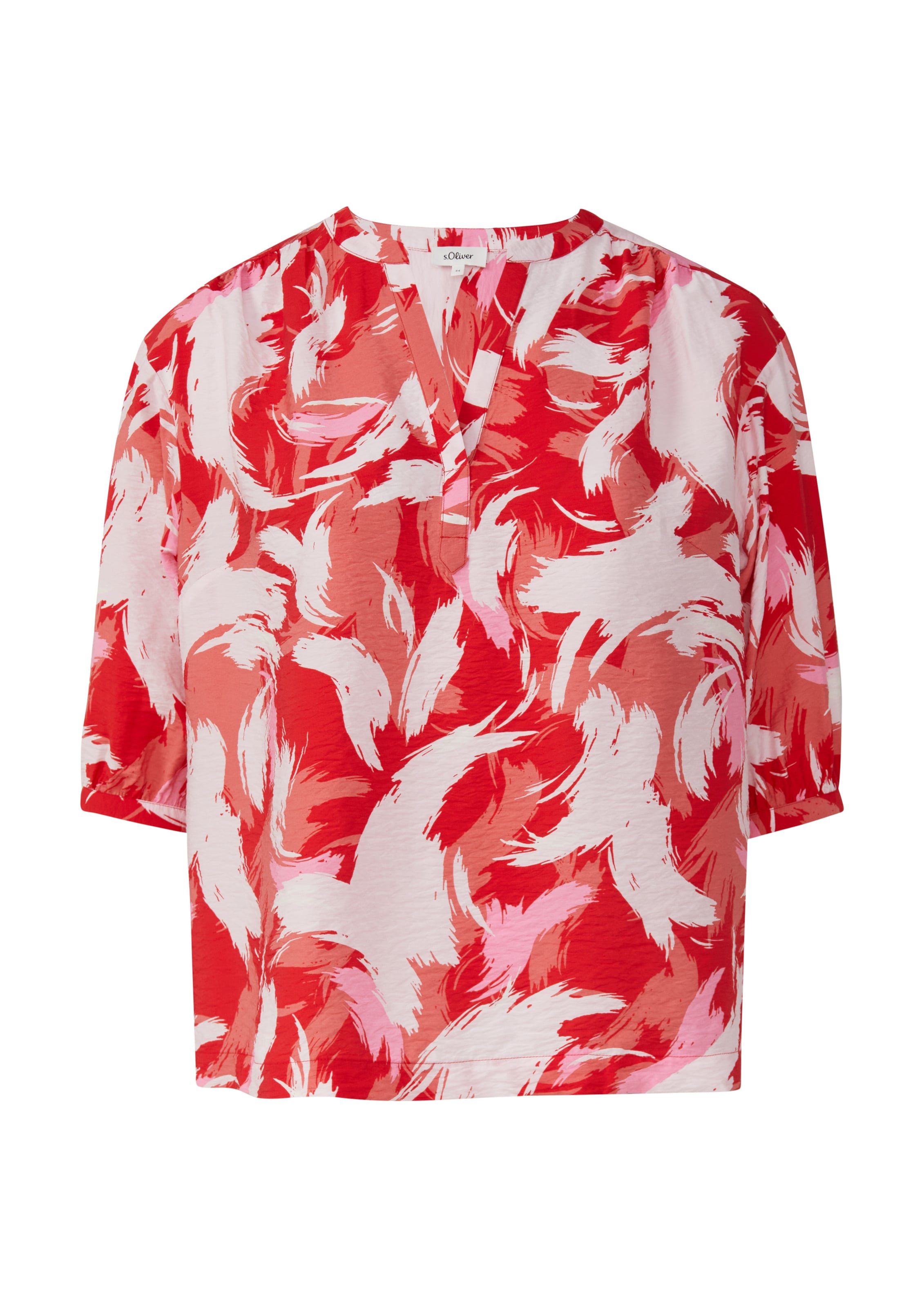 s.Oliver Red Label Plus Blouse in Rood: voorkant