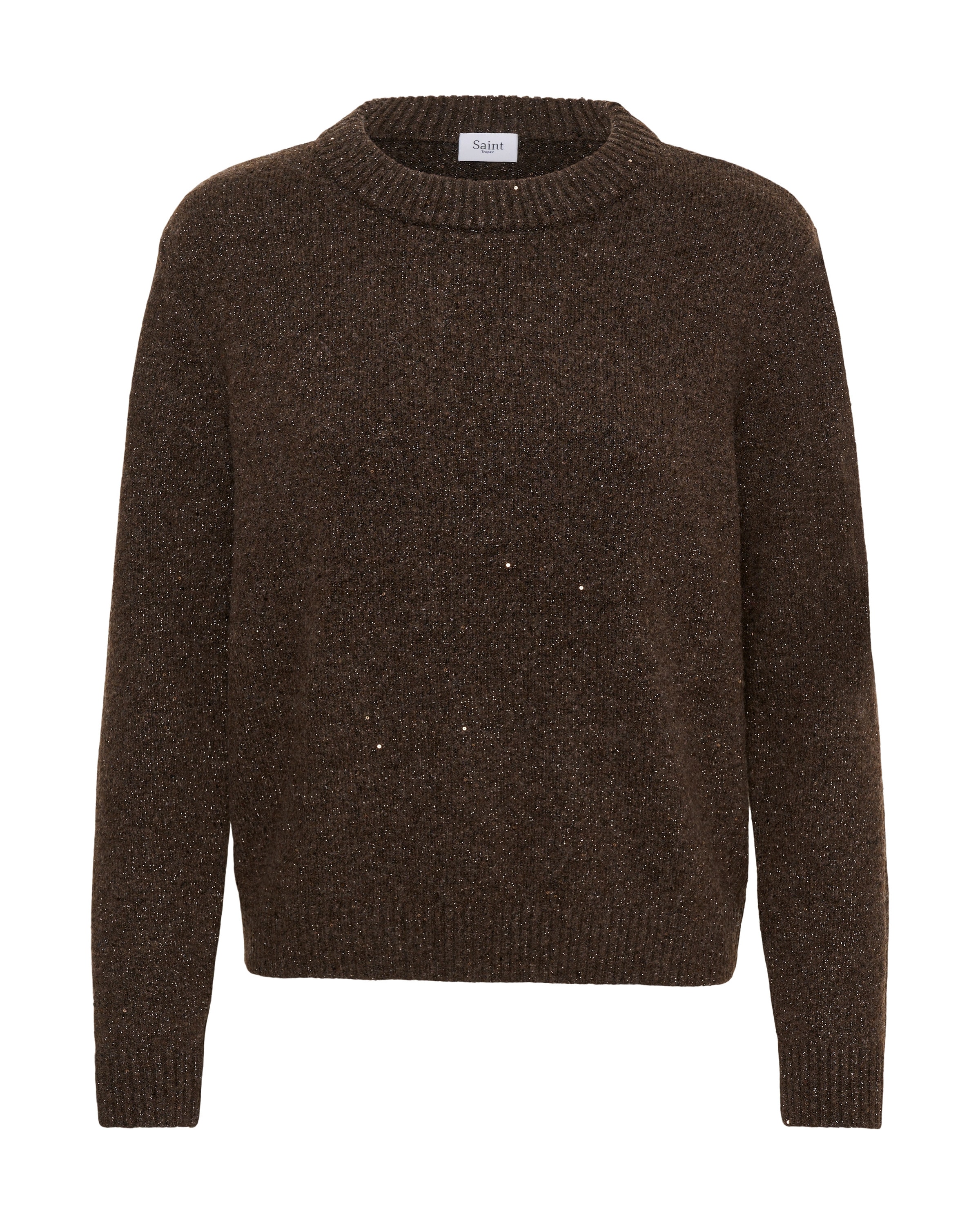SAINT TROPEZ Pullover in Braun: Vorderseite