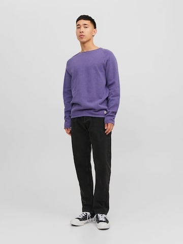 JACK & JONES Regular fit Sweater 'Hill' in Purple