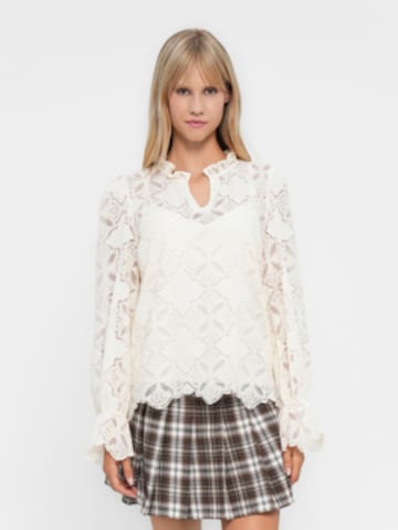 YAS Blouse 'YASSELMI' in Beige: front