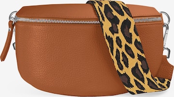 Sacs banane 'SERENA medium' lePelou en marron : devant