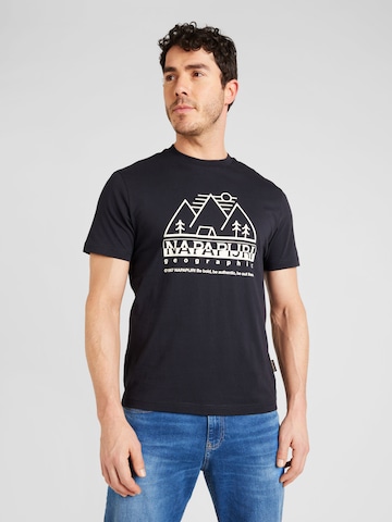 NAPAPIJRI T-shirt 'FABER' i svart: framsida