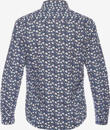 Le Temps Des Cerises Regular fit Button Up Shirt 'MASTRE' in Blue