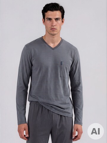 Pyjama long ' Extra Light ' Ammann en gris