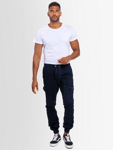 Alessandro Salvarini Regular Cargo Pants 'ASComfi' in Blue