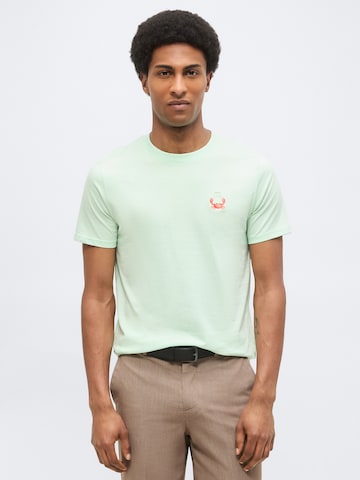 Lindbergh T-shirt i grön: framsida