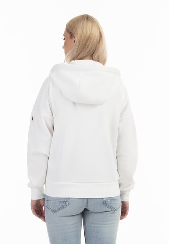 DreiMaster Vintage - Sudadera con cremallera 'Idem' en blanco