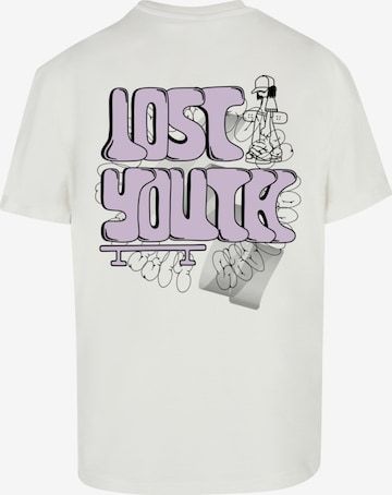 Lost Youth T-Shirt 'Skate' in Beige