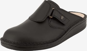 Finn Comfort Clogs 'Venedig' in Schwarz: Vorderseite