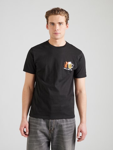 Volcom Футболка 'CURIOUS CAT' в Черный