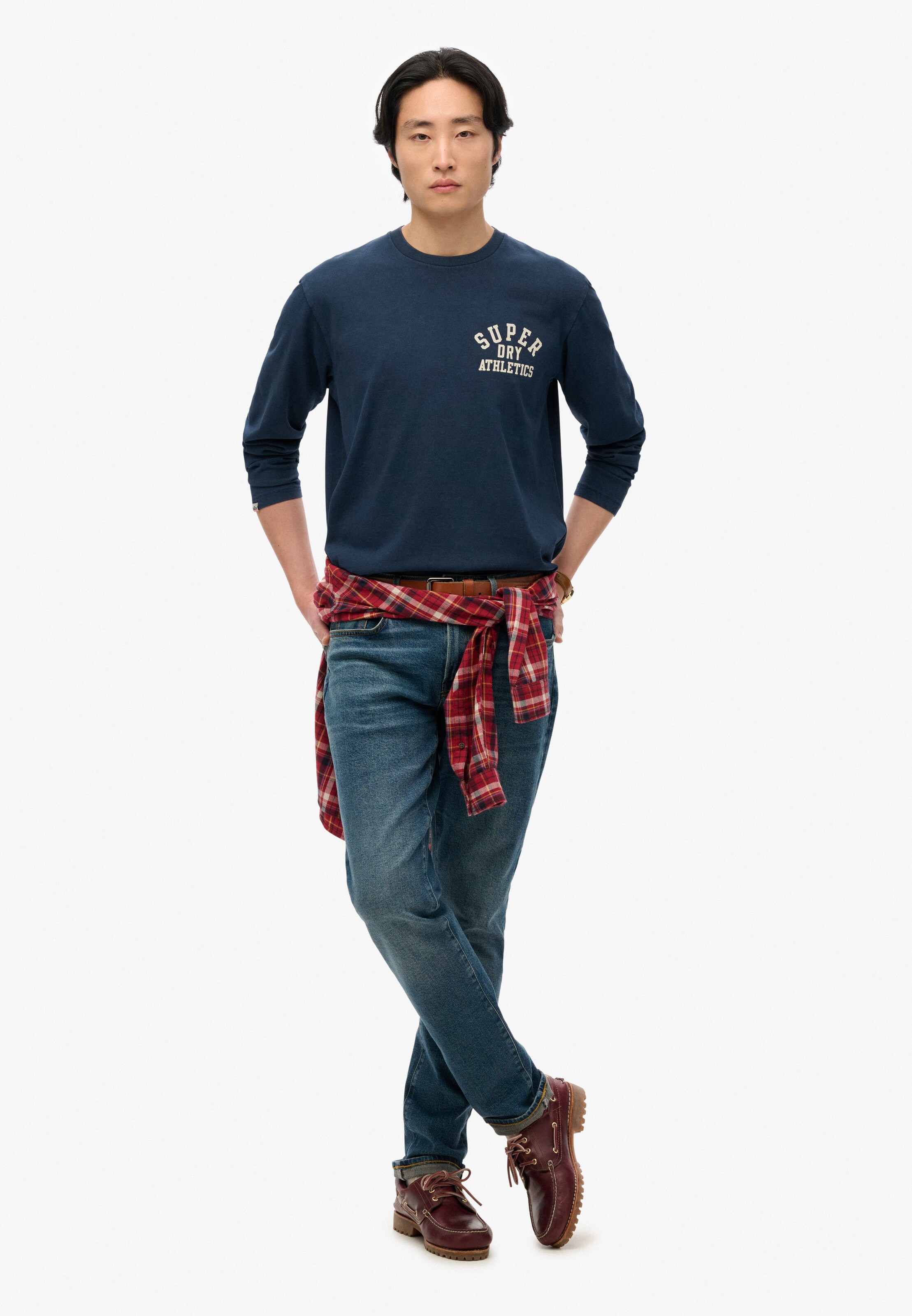 Superdry Shirt 'Athletic Essentials' in Blue