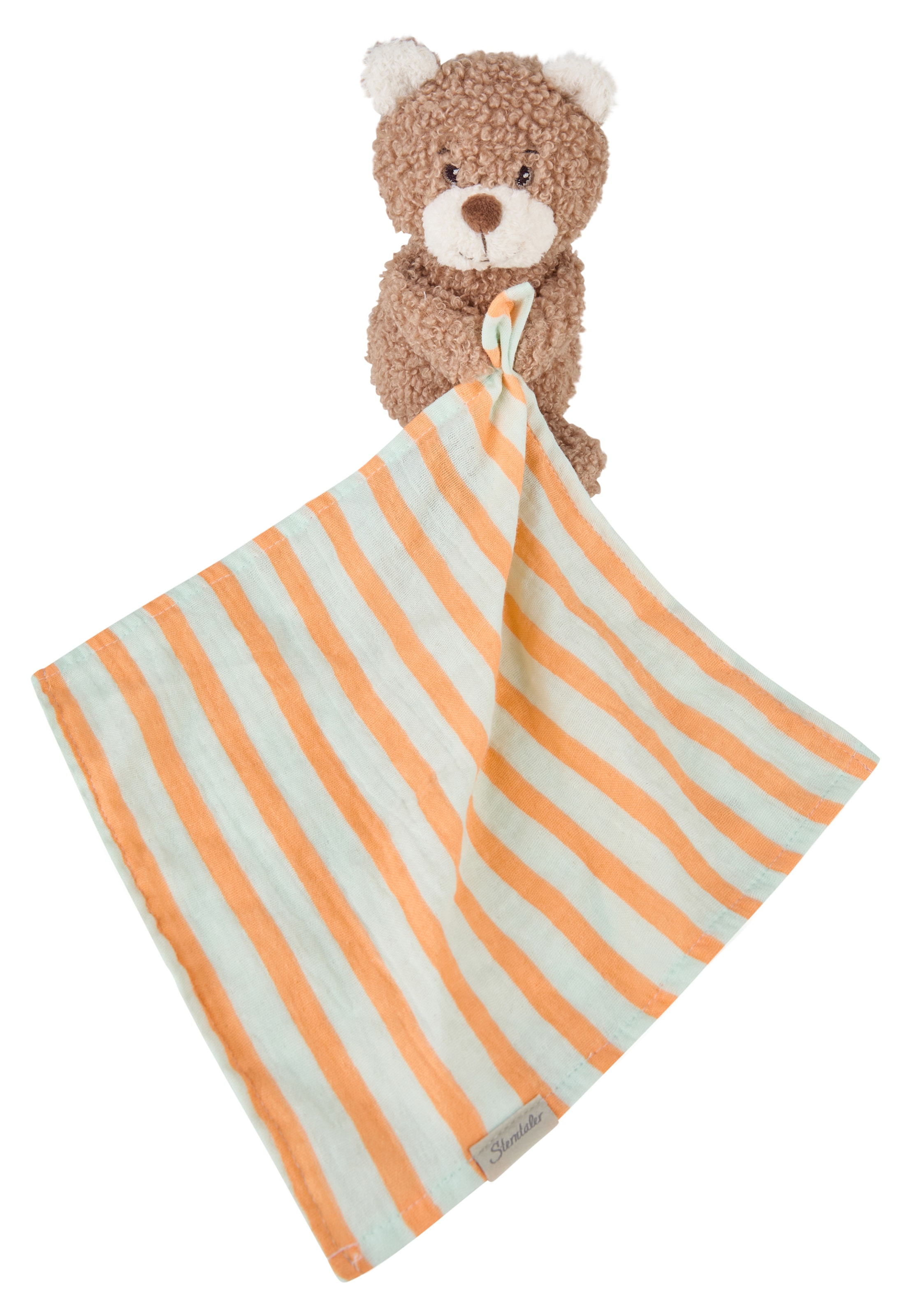 STERNTALER Tuch 'Bär Bo' in Grün: Vorderseite