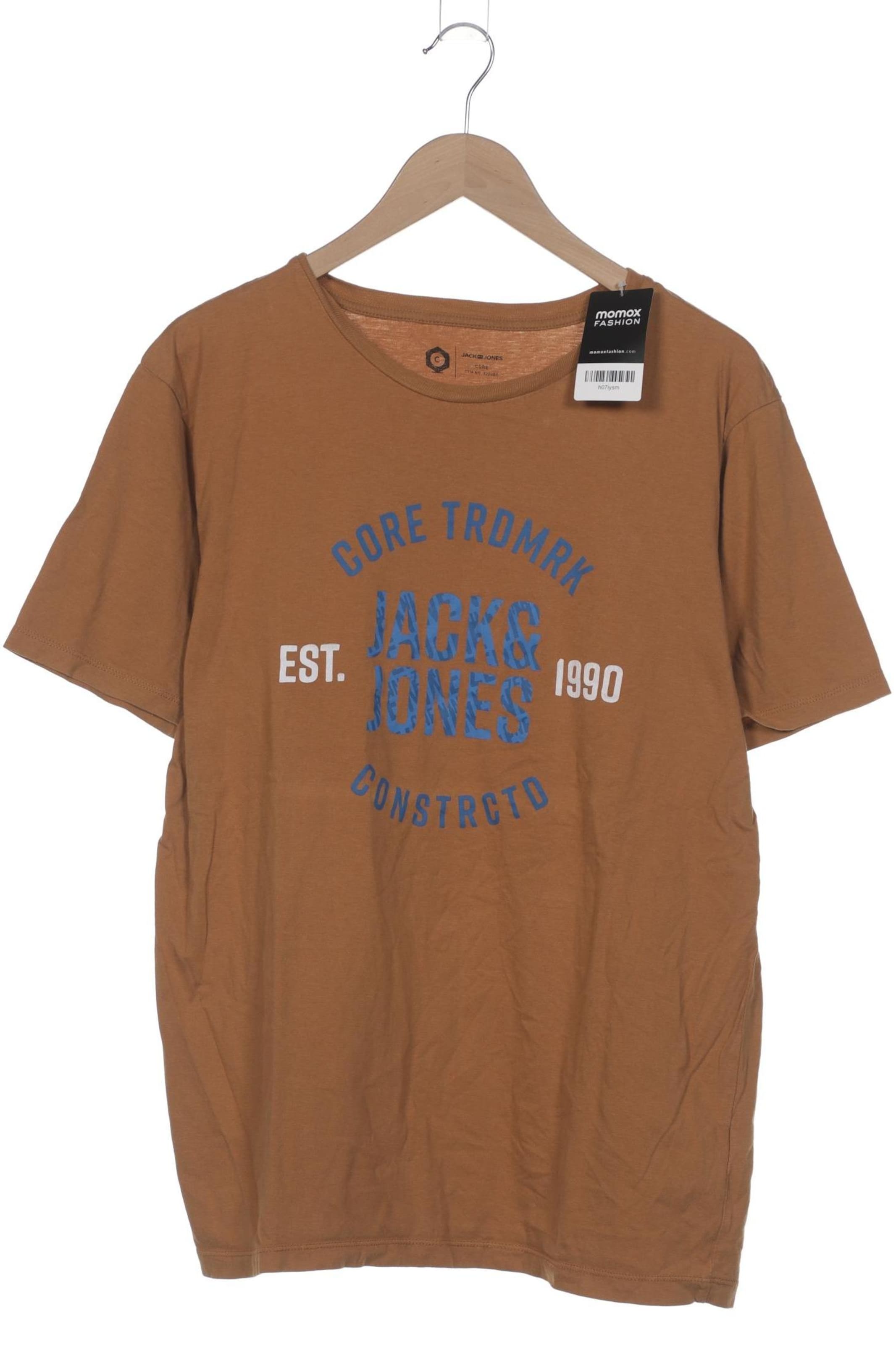 JACK & JONES Shirt in XXL in Brown: front