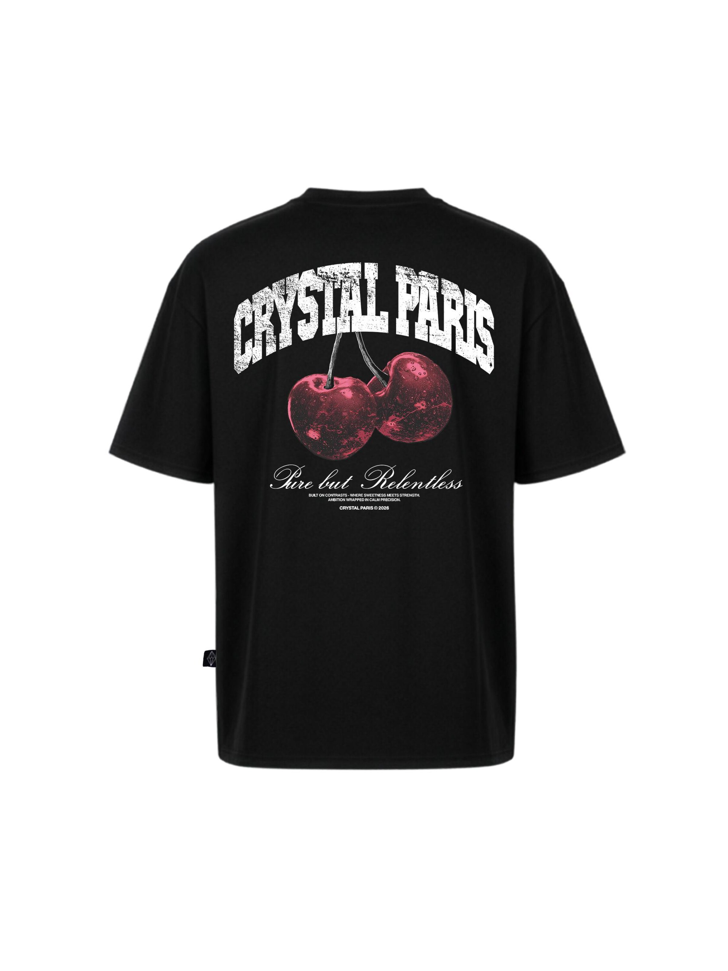 Crystal Paris Shirt 'Relentless' in Zwart