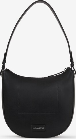 Karl Lagerfeld - Bolso de hombro en negro: frente