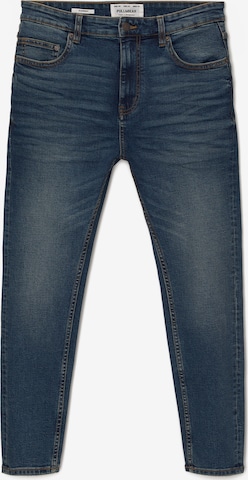 Effilé Jean Pull&Bear en bleu : devant