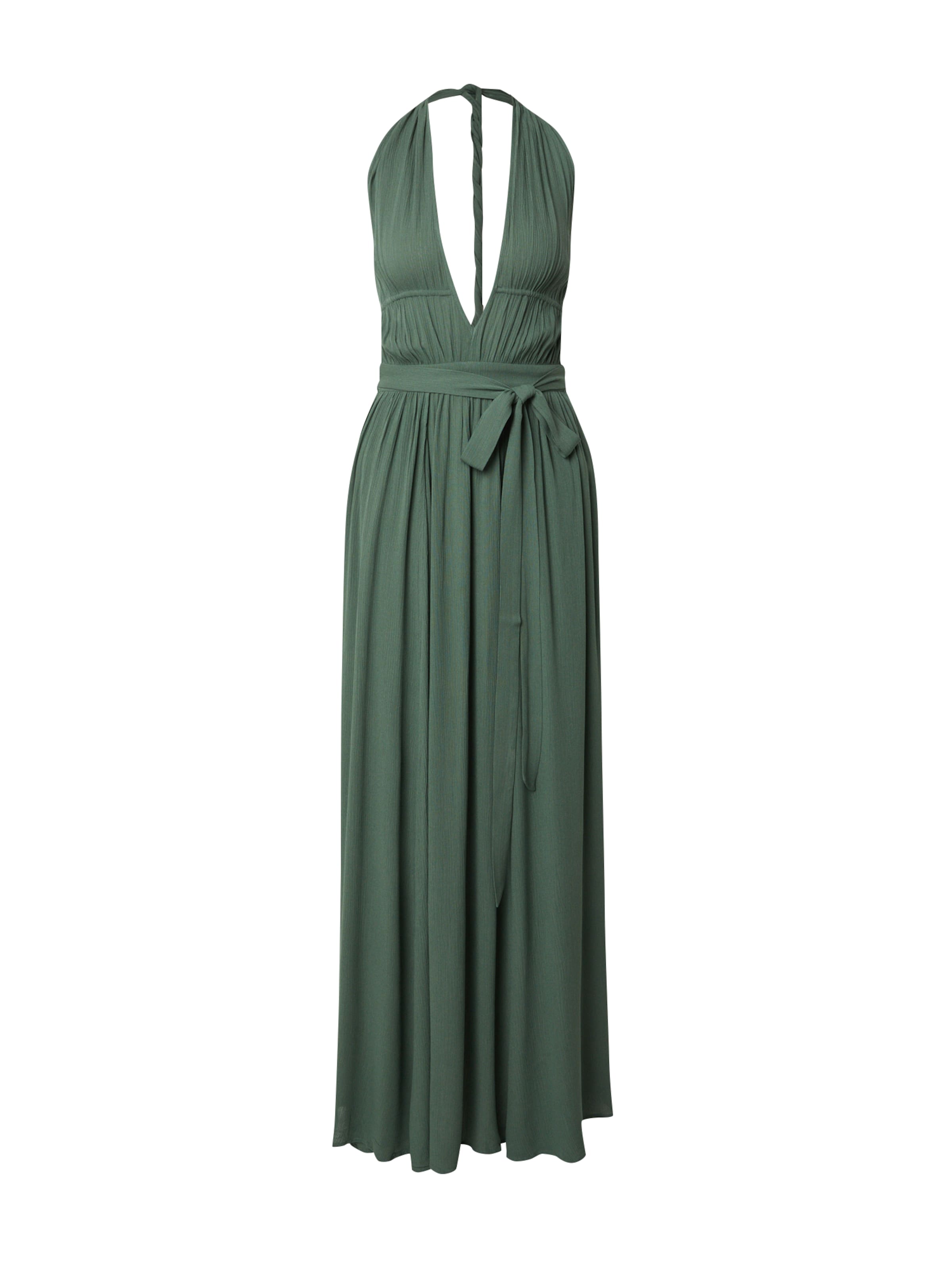 Kamila Šikl - Vestido de noche en verde: frente