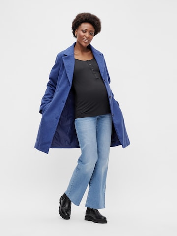 MAMALICIOUS Between-Seasons Coat 'Lulu' in Blue