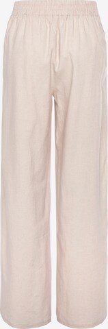 LASCANA Regular Trousers in Beige: front