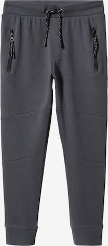 MANGO KIDS Tapered Pants 'napoles' in Grey: front