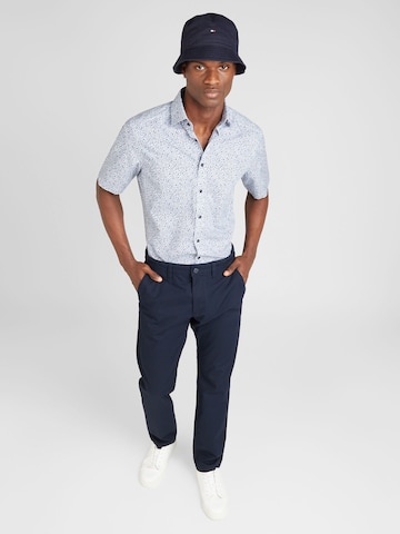 OLYMP Regular fit Button Up Shirt 'Luxor' in Blue