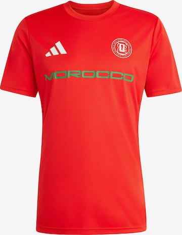 ADIDAS PERFORMANCE - Camisa funcionais em vermelho: frente