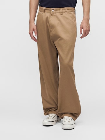 Carhartt WIP Широкий Штаны в Коричневый: спереди