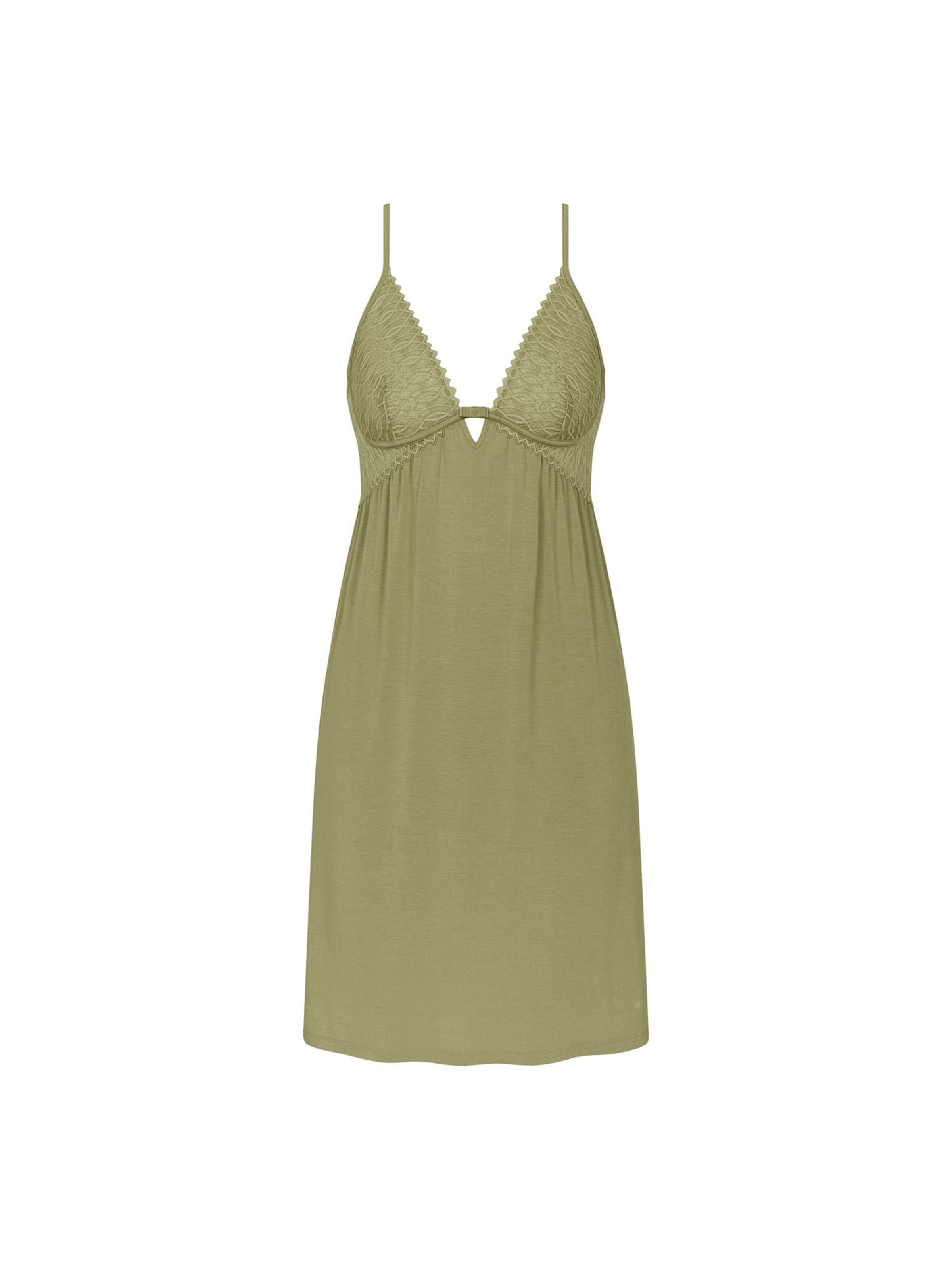 TRIUMPH Nightgown ' Red Label Aura Spotlight ' in Green: front