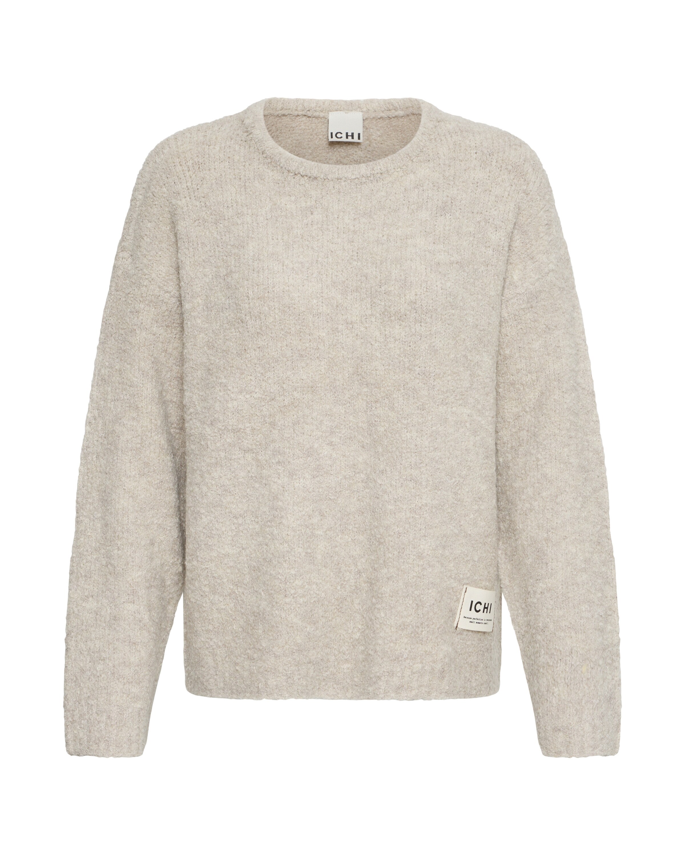Pull-over ICHI en beige : devant