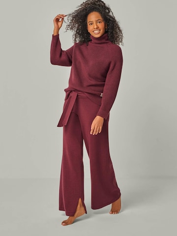 Tenue d'intérieur 'LOUNGEWEAR SET - Eve & Bailey' YOU LOOK PERFECT en rouge : devant