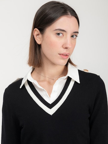 Influencer Sweter w kolorze czarny