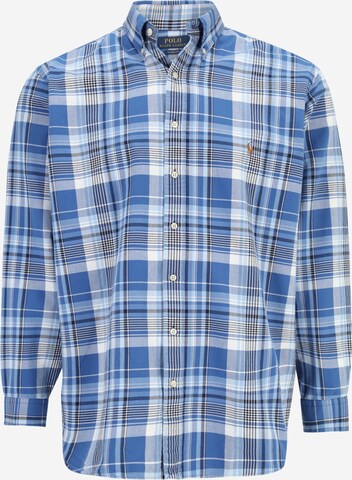 Polo Ralph Lauren Big & Tall Regular fit Button Up Shirt in Blue: front
