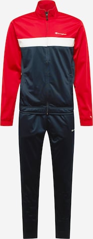 Champion Authentic Athletic Apparel Trainingspak in Rood: voorkant