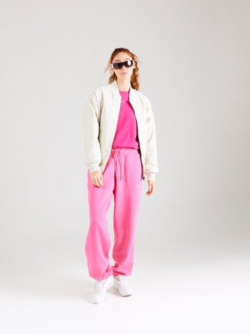 Nike Sportswear Tapered Trousers 'PHOENIX FLEECE' in Pink