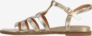 Emilie Karston Sandal 'Sabine-Ledersandalen' in Grey: front
