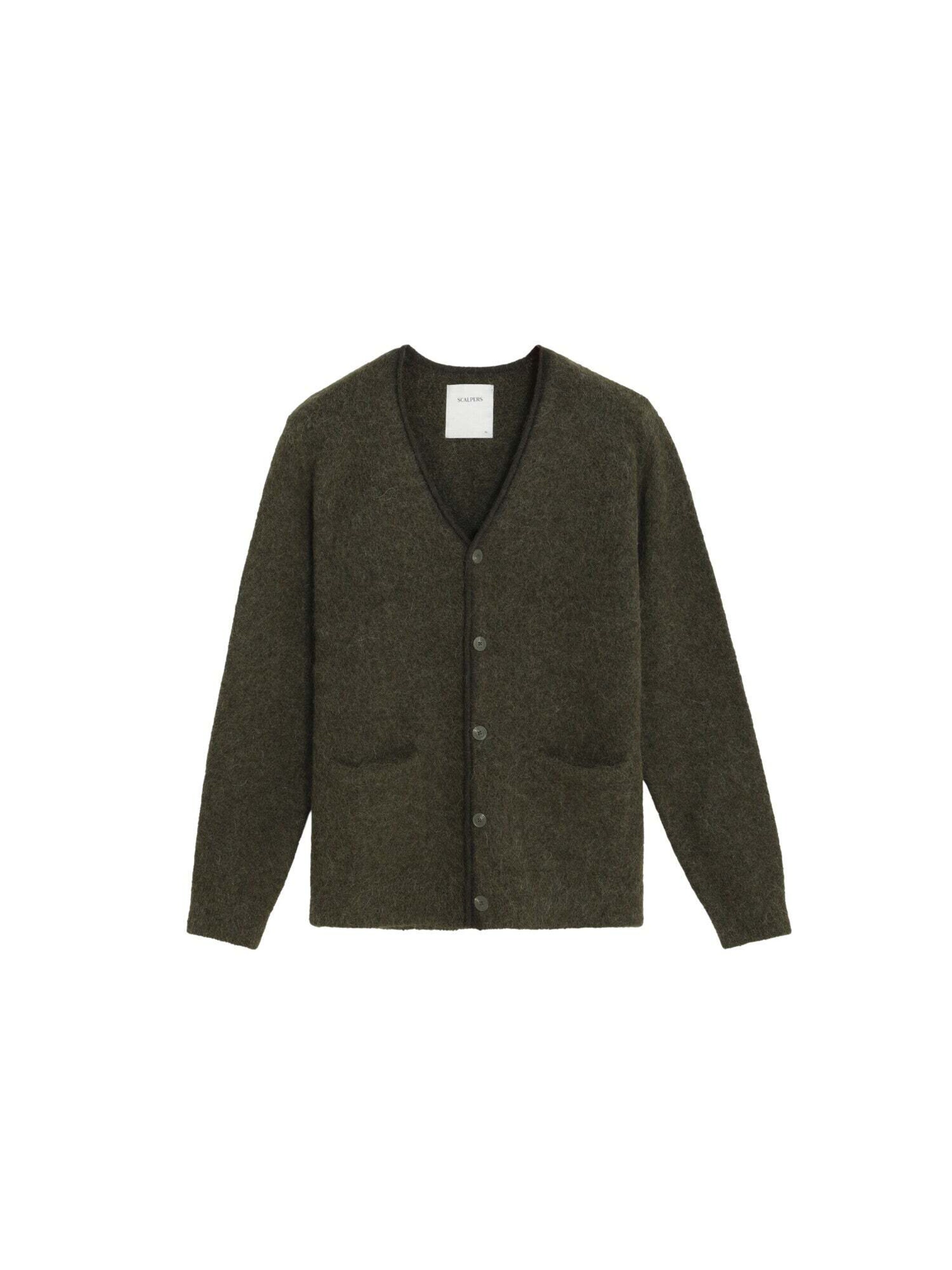 Scalpers Вязаная кофта в Зеленый: спереди