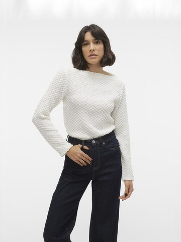 VERO MODA Sweater 'ZELDA' in White: front