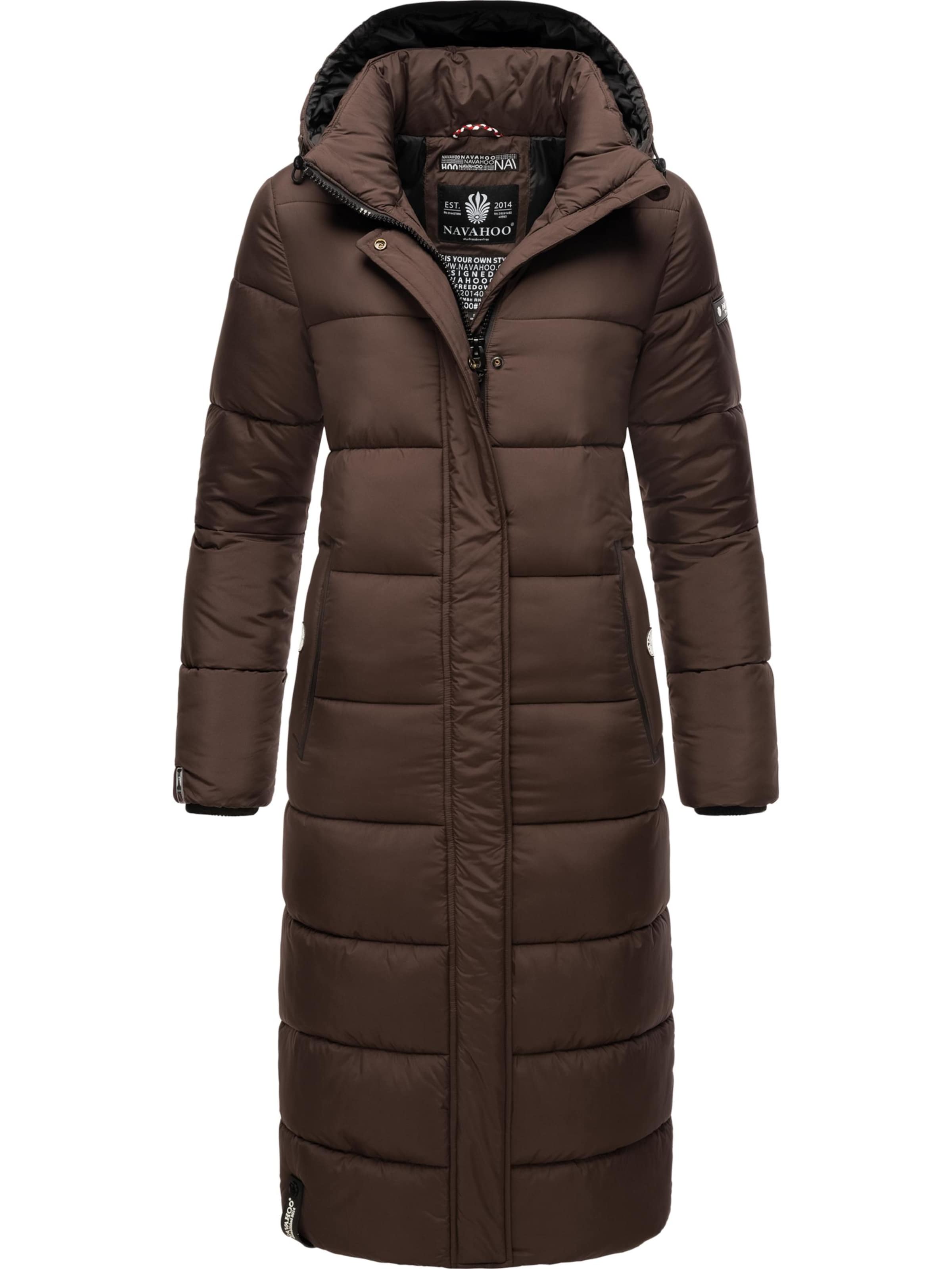 NAVAHOO Vinterfrakke 'Isalie' i brun: forside