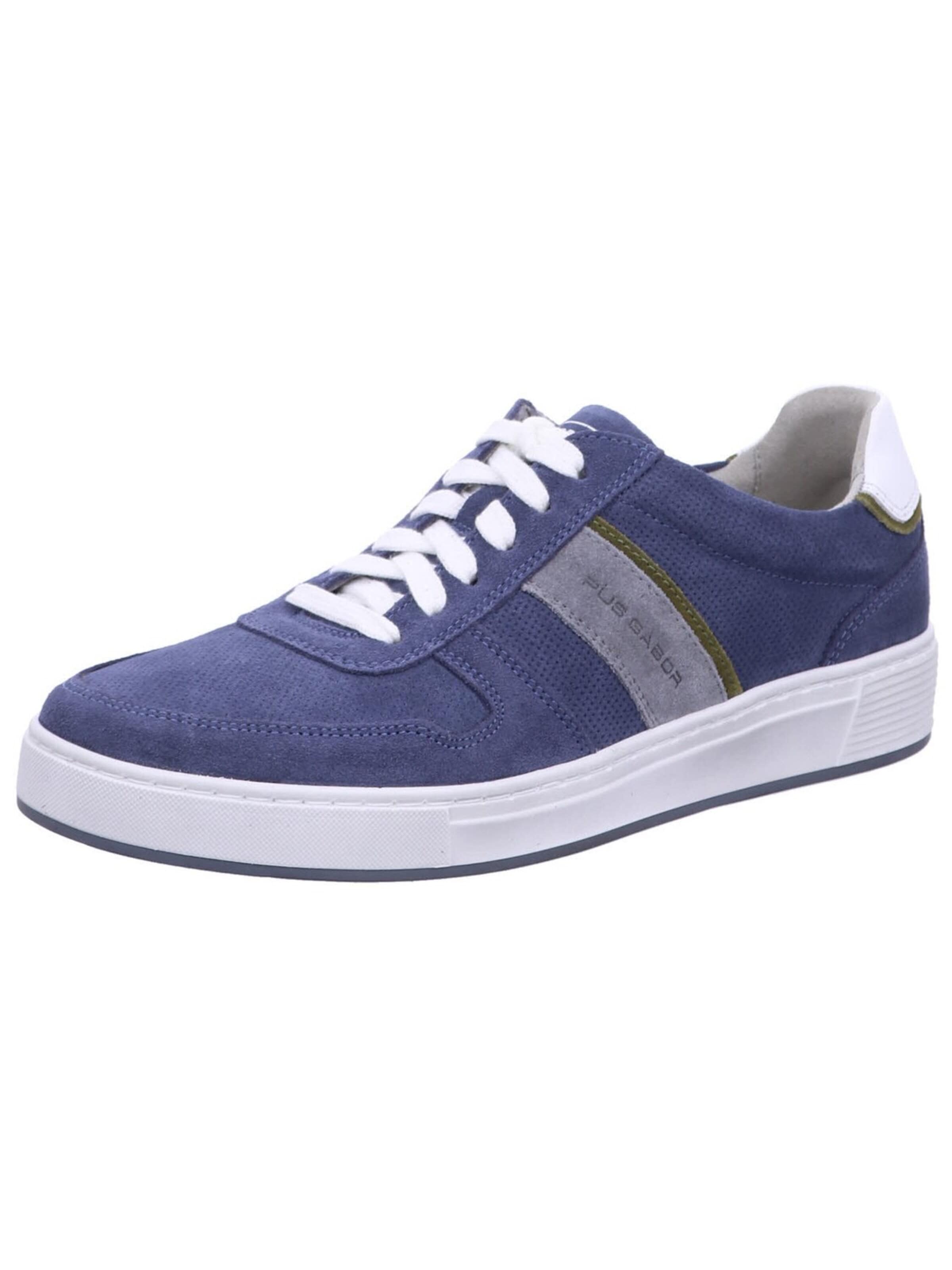 GABOR - Zapatos con cordón 'Schnürschuh Herren 1040.16 20 Echtleder in blau' en azul: frente