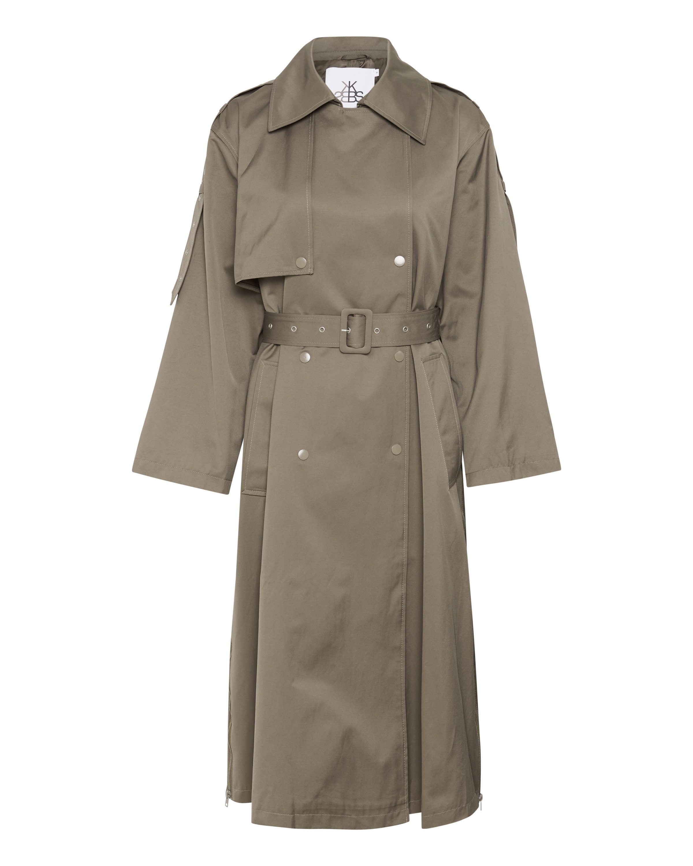 KAREN BY SIMONSEN Tussenmantel 'Titte' in Beige: voorkant